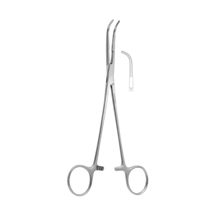 LAHEY  Kidney Pedicle Clamp Forcep 19CM