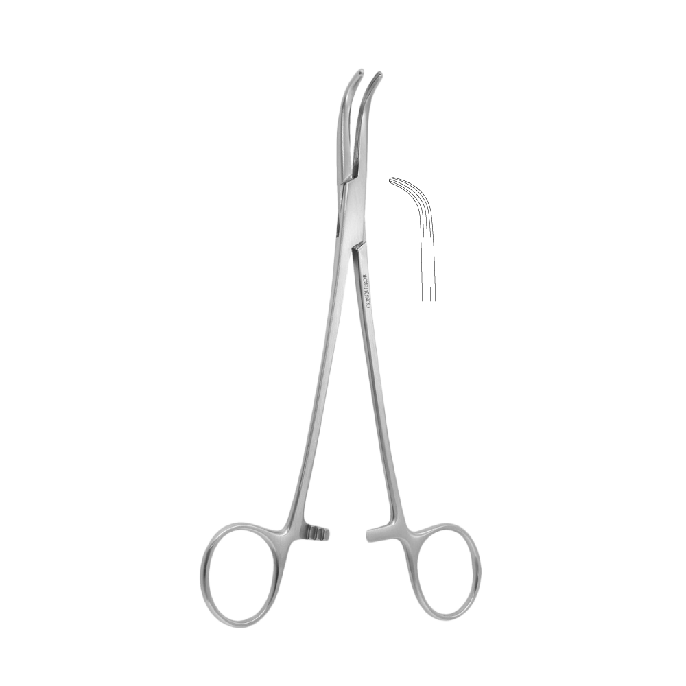 LOWER Kidney Pedicle Clamp Forcep 18CM